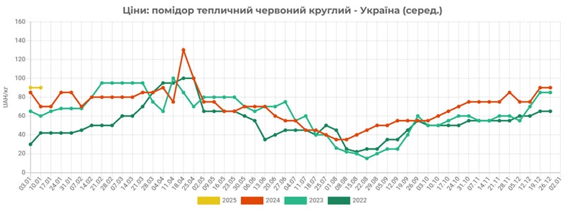 Ціни на тепличні помідори зростають: чого чекати в майбутньому